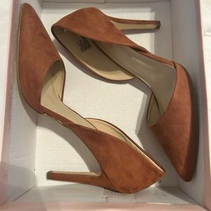 Shoe Dazzle Tellen Cognac Heels. Only worn once.